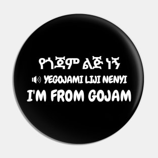 I'm from Gojam Pin