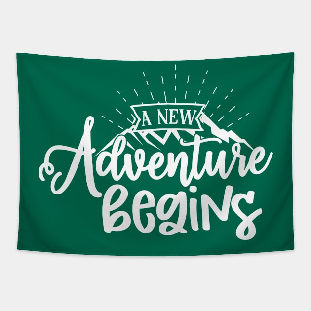 Adventure Time Begins Tapestry by ShopBuzz