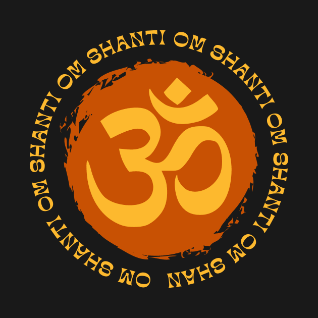 Om Shanti Shanti Shanti by BhaktiCloudsApparel