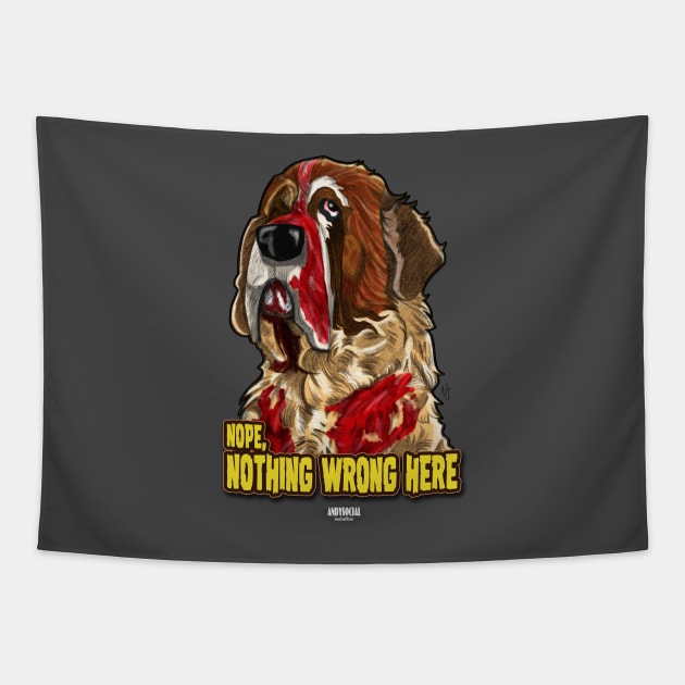 Cujo Tapestry by AndysocialIndustries