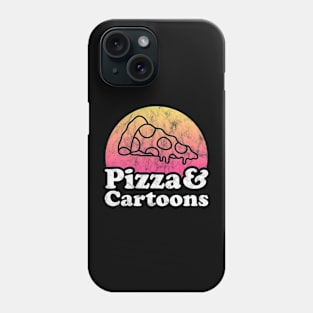 Pizza Lover Pizza and Cartoons Phone Case