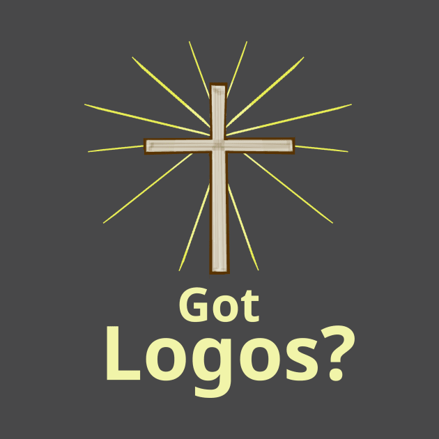 Got Logos? Greek Christian Gospel Witness w/ Cross by ChristianInk