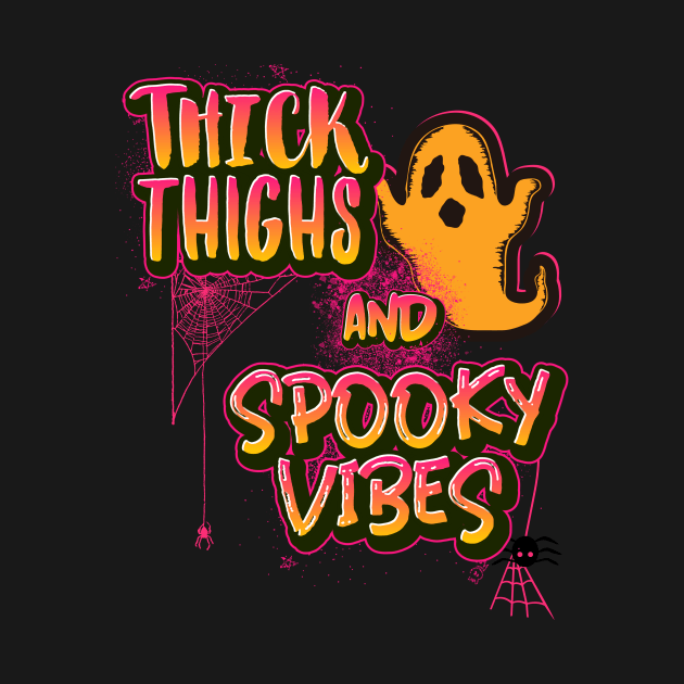 Thick Thighs and Spooky Vibes - Best Cheeky Design by Ken Adams Store