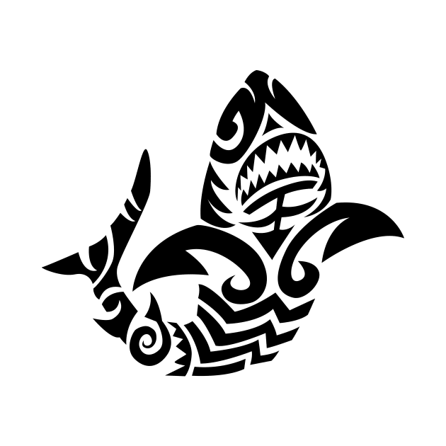 Tribal Great Shark by doddy77