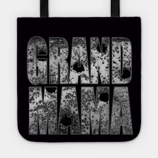 Grand Mama bullet hole gun shots Tote