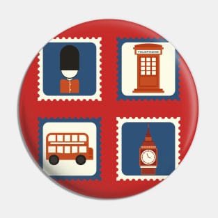 London England Big Ben Bus Guard Funny Apparel Pin