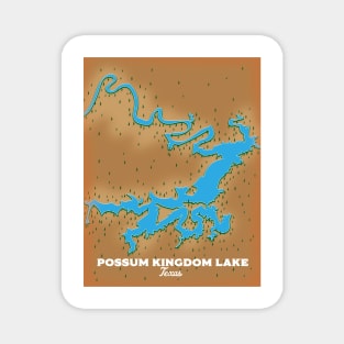 Possum Kingdom Lake Texas map Magnet