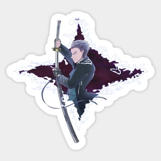 Vergil Devil May Cry Weatherproof Anime Sticker 6 Car Decal S1