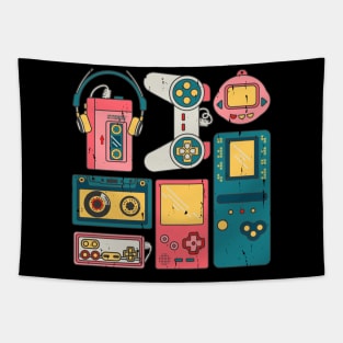 Vintage Control gamer Video Game Controller Tapestry