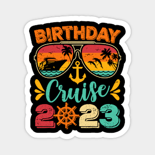 Vintage Birthday Cruise 2023 Birthday Party Magnet