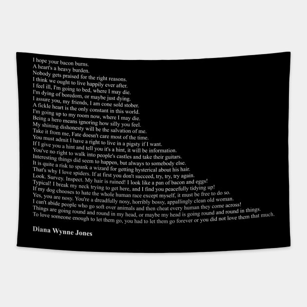 Diana Wynne Jones Quotes Tapestry by qqqueiru