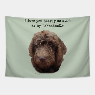 Labradoodle Dog Love Tapestry