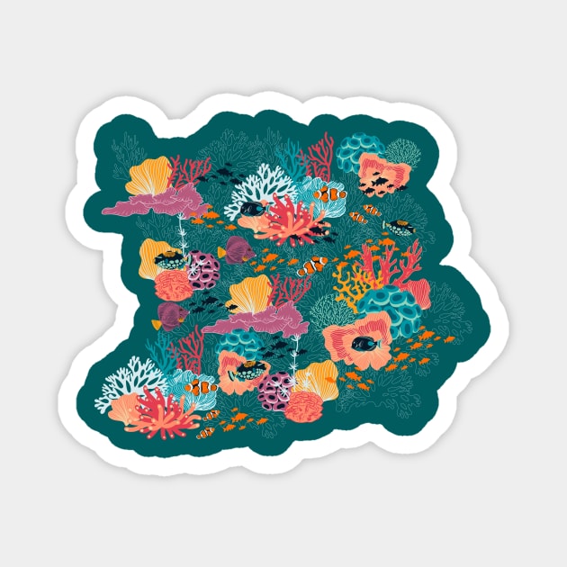 Coral Reef Restoration and Conservation Magnet by Winkeltriple