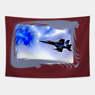 Fighter Aircraft Tapestry