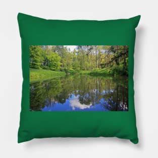 Lakeside Reflections, Somerset, May 2021 Pillow