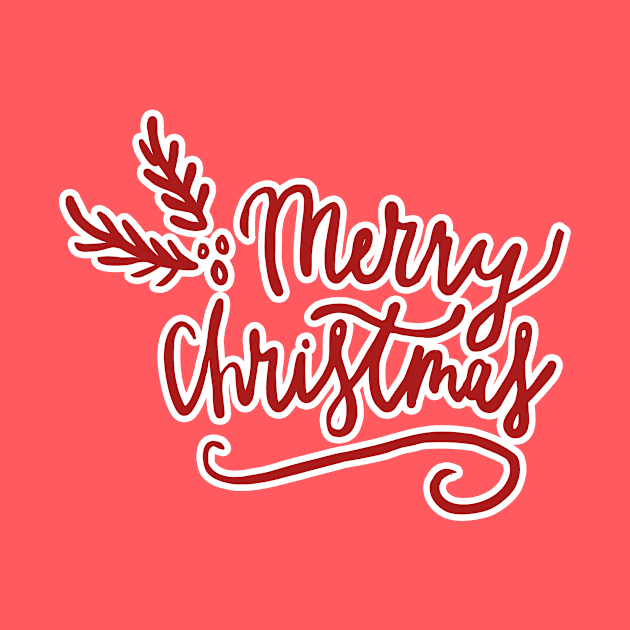 Hand Lettered Merry Christmas by charlescheshire