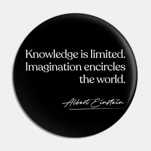 Albert Einstein Quote Pin