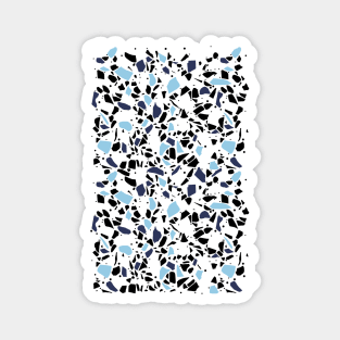 Terrazzo Spot Blues on Blush Magnet