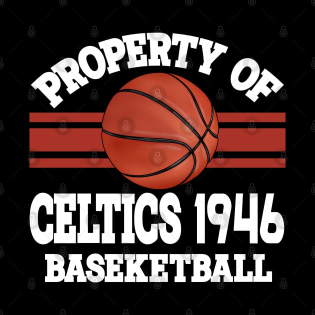 Proud Name Celtics Graphic Property Vintage Basketball by Irwin Bradtke