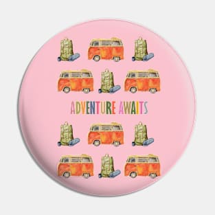 Adventure Awaits Pin