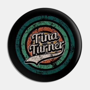 Tina Turner // Retro Circle Crack Vintage Pin