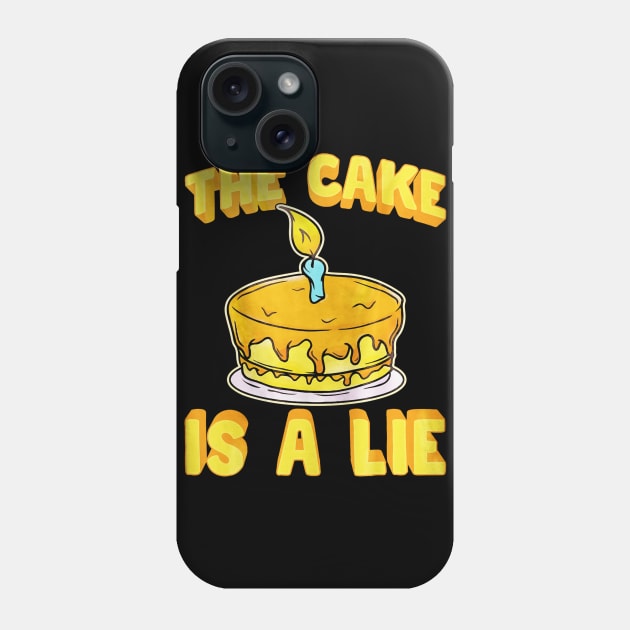 The Cake Is Lie Phone Case by toiletpaper_shortage