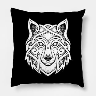 Wolf spirit celtic style Pillow