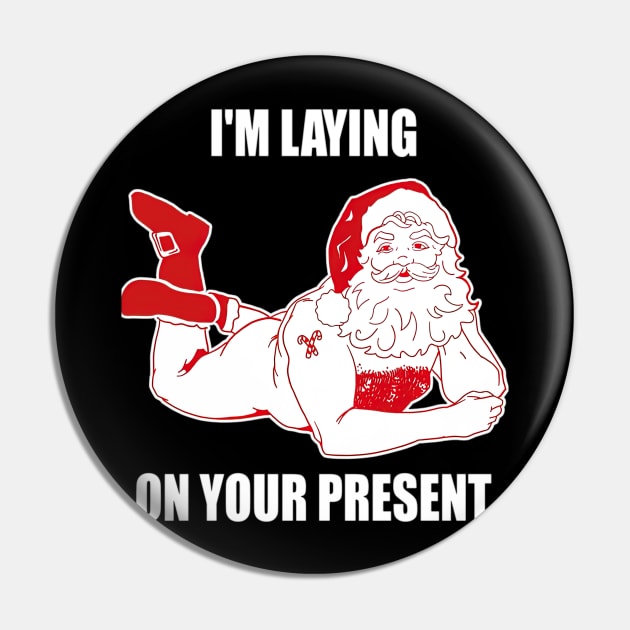 Dirty Bad Naughty Santa Funny Adults Husband Christmas Pin by EmilyCharlotty