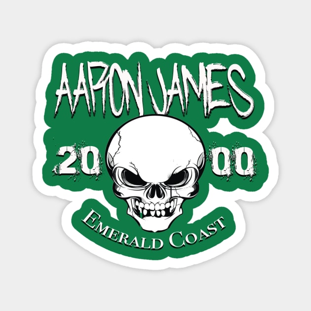Aaron James Skull Tee Magnet by Mr. Emerald Coast 