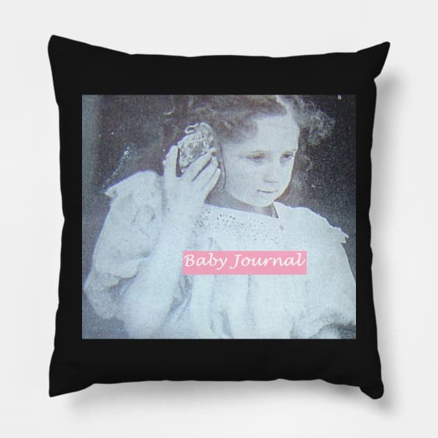 Baby Journal, Baby Girl, Shower Gift, New Mother Pillow by djrunnels