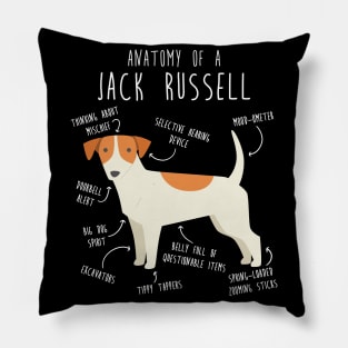 Jack Russell Terrier Dog Anatomy Pillow