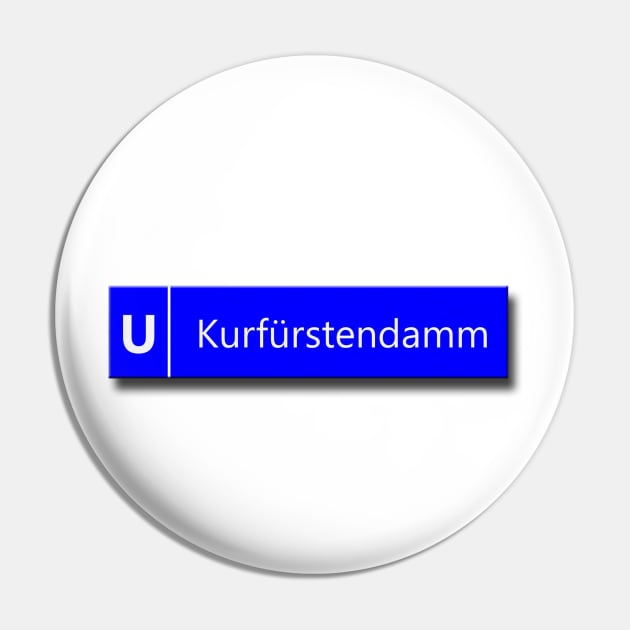 Kurfürstendamm U-Bahn Sign Pin by VoodooNite