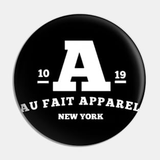 Aufait white og 1 logo  New York Pin