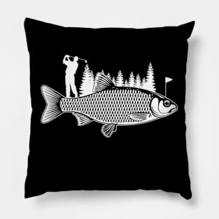 Fish Golf Dad FanArt Pillow