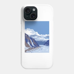 Ruth Glacier in Denali National Park in Alaska WPA Poster Art Phone Case