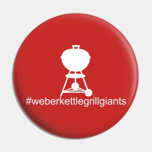 Grill Giants hashtag plain shirt Pin