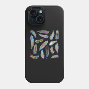 Iridescent Feathers Phone Case