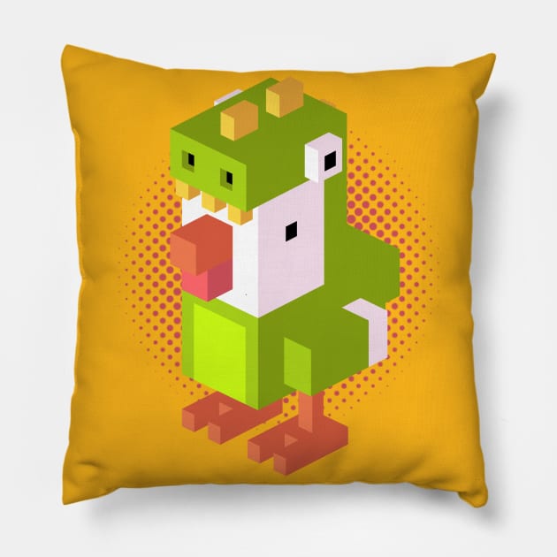 Dino Rooster Pillow by Atpidarp