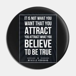 Neville Goddard quote Subway style (white text on black) Pin