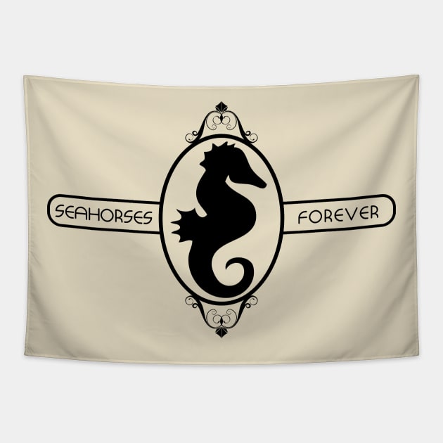 Seahorses forever! Tapestry by old_school_designs