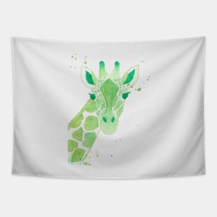 Lime Green Giraffe Tapestry