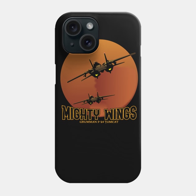 Mighty Wings   -F14 Phone Case by Illustratorator