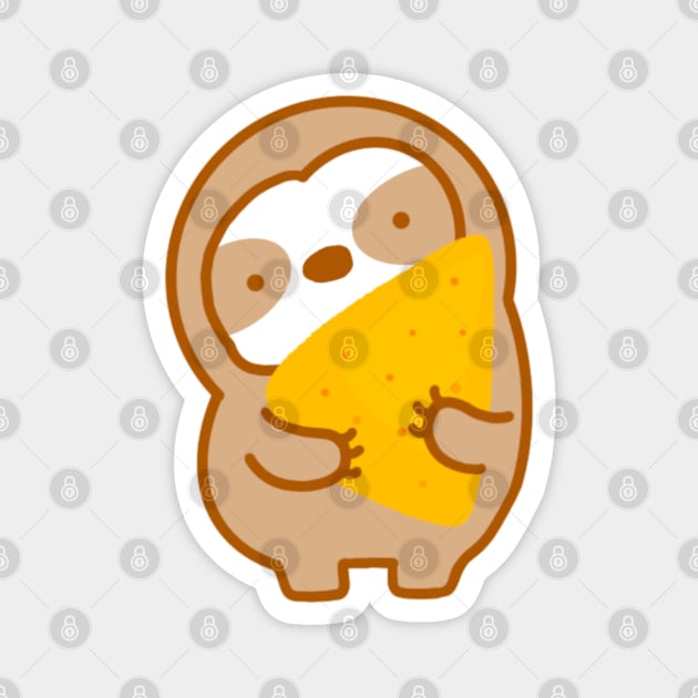 Tortilla Chip Sloth Magnet by theslothinme