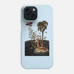 Airplane Drops Money on Desert Island Phone Case