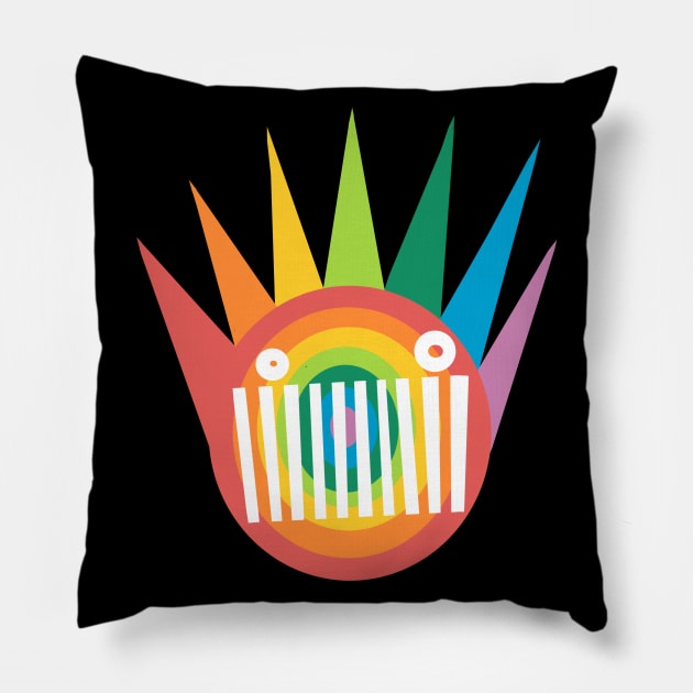 Ween - Rainbow Boognish Pillow by brooklynmpls