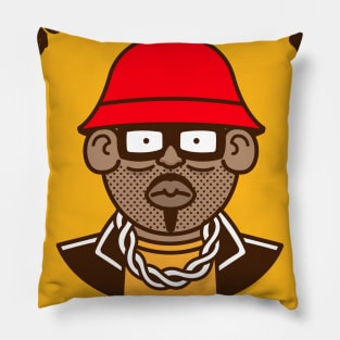 Old School 90's Hip Hop Emcee Pillow