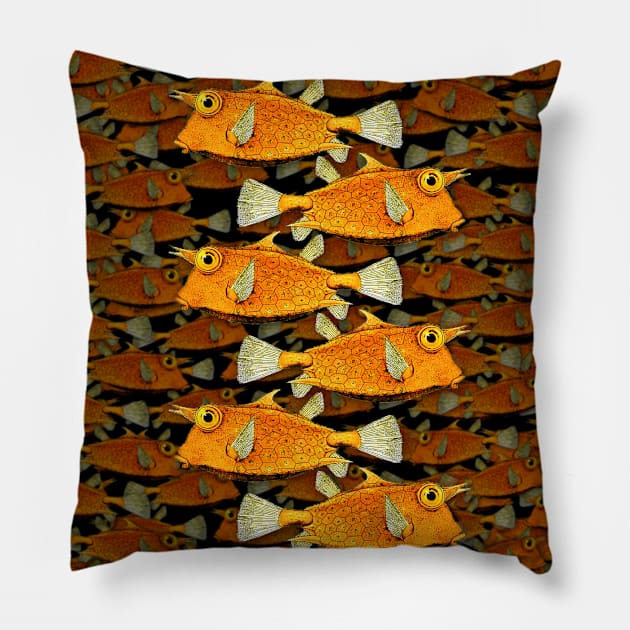 one fish, two fish, many fish [skool] Pillow by denniswilliamgaylor