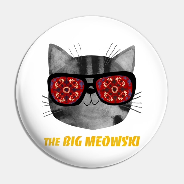 Big Meowsky Pin by Planet Cat Studio