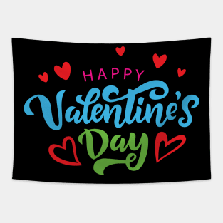 Happy Valentines Day Hearth Tapestry