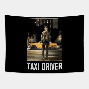 Travis Bickle's Vigilante Vision Taxi Tribute Tapestry